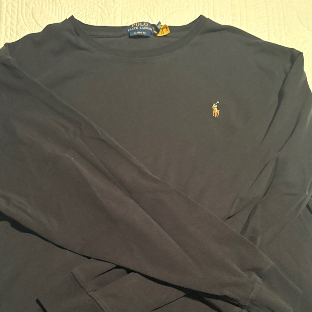 Polo by Ralph Lauren Men's Black Long Sleeve Tee